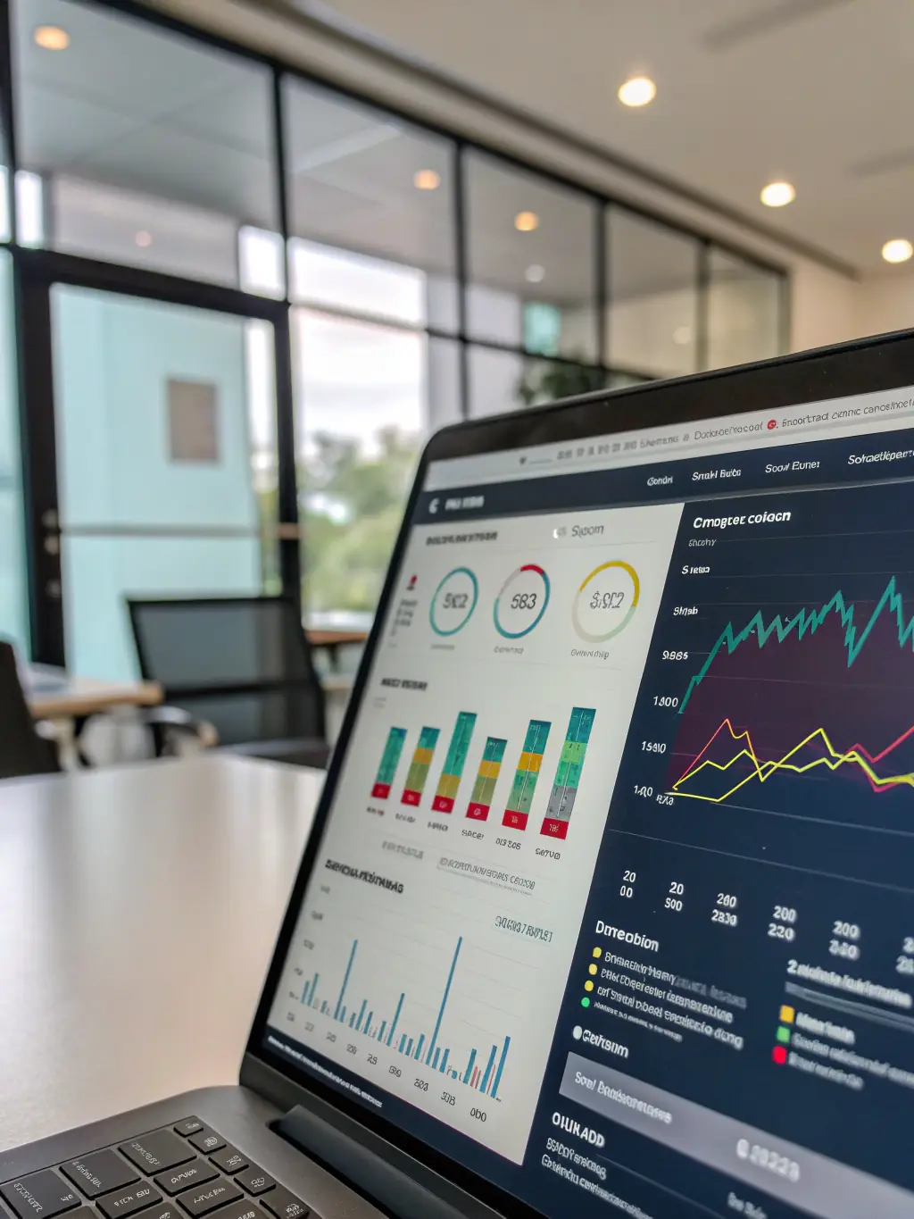 A dashboard displaying real-time analytics and performance metrics for a real estate marketing campaign, demonstrating data-driven results.